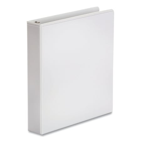 Universal Economy Round Ring View Binder, 3 Rings, 0.5 in. Capacity, 11 x 8.5, White, 12PK 20952CT